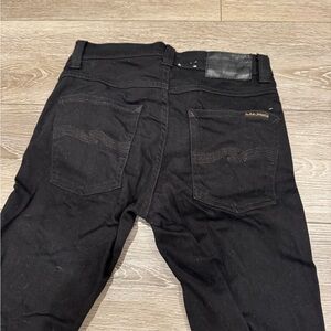 Nudie Jeans Men's Selvage Slim Black Denim
